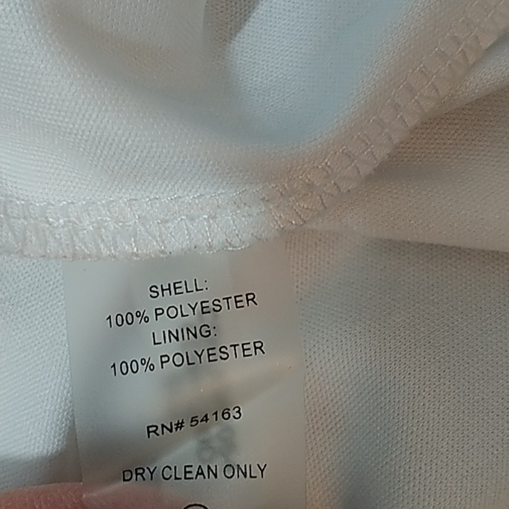 Calvin Klein Sleeveless Trapeze Dress Blue Palm Print Sz 4 - Picture 13 of 15